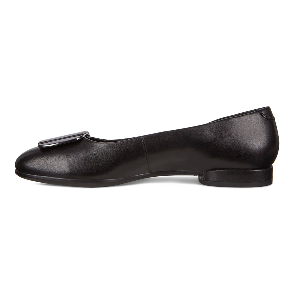 Womens Ballerinas - ECCO Anine Shoes - Black - 8541JLZDY